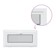 (white, 80 x 40 cm) vidaXL Basement Window RISOR 110x40 cm Tilt 3 Glazing White egress window