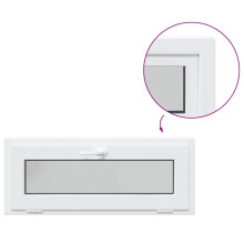 (white, 100 x 40 cm) vidaXL Basement Window RISOR 110x40 cm Tilt 3 Glazing White egress window