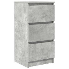 (concrete grey) vidaXL Sideboard Black Oak 37.5x35x76 cm Engineered Wood storage cabinet