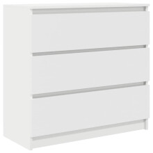 vidaXL Sideboard Weiß 80x35x76 cm Holzwerkstoff