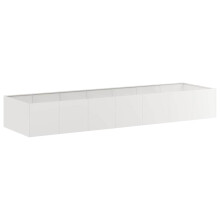 vidaXL Pflanzkübel 280x80x40 cm Edelstahl