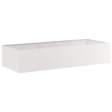 vidaXL Pflanzkübel 200x80x40 cm Edelstahl
