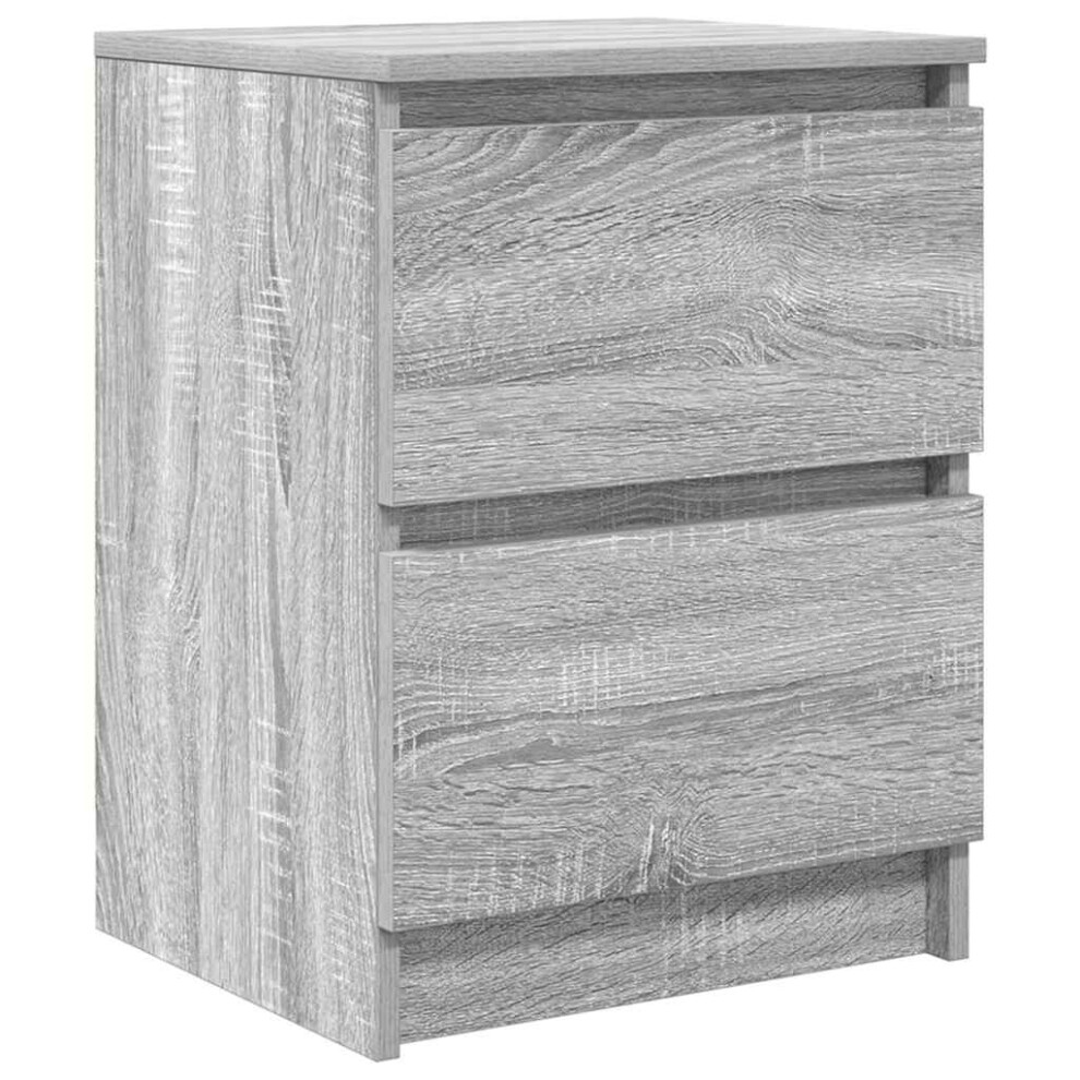 Vidaxl (Grey Sonoma) Tv Cabinet Smoked Oak 40X35x54 Cm Engineered Wood Tv Stand Tv Sideboard
