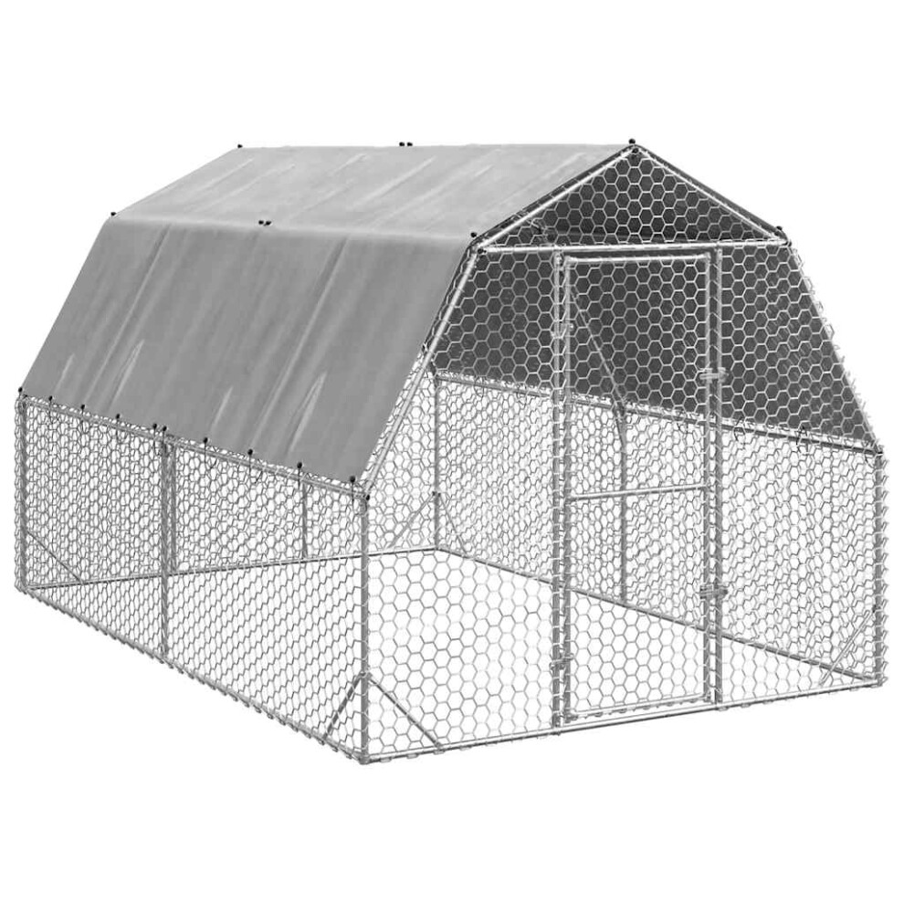 B&Q - Chicken Run With Roof 2.5X4X2.25 M Galvanised Steel - Image 2