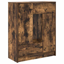 (smoked oak) vidaXL Sideboard with Drawers and Doors Brown Oak 73x31x90 cm storage cabinet