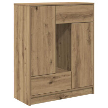 (artisan oak) vidaXL Sideboard with Drawers and Doors Brown Oak 73x31x90 cm storage cabinet