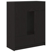 (black oak) vidaXL Sideboard with Drawers and Doors Brown Oak 73x31x90 cm storage cabinet