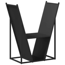 (black) vidaXL Firewood Rack White 69.5x35x81 cm Cold-rolled steel