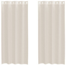 (cream, 140 x 225 cm) vidaXL Voile Curtains with Grommets 2 pcs Apple Green 140x225 cm net curtain