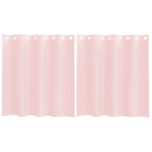 (light pink, 140 x 140 cm) vidaXL Voile Curtains with Grommets 2 pcs Apple Green 140x225 cm net curtain