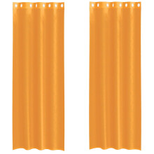(orange, 140 x 260 cm) vidaXL Voile Curtains with Grommets 2 pcs Apple Green 140x225 cm net curtain