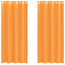 (orange, 140 x 245 cm) vidaXL Voile Curtains with Grommets 2 pcs Apple Green 140x225 cm net curtain