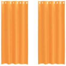 (orange, 140 x 225 cm) vidaXL Voile Curtains with Grommets 2 pcs Apple Green 140x225 cm net curtain