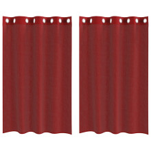 (wine red, 140 x 175 cm) vidaXL Voile Curtains with Grommets 2 pcs Apple Green 140x225 cm net curtain