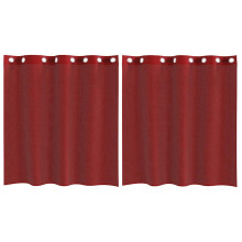(wine red, 140 x 140 cm) vidaXL Voile Curtains with Grommets 2 pcs Apple Green 140x225 cm net curtain