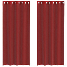 (wine red, 140 x 245 cm) vidaXL Voile Curtains with Grommets 2 pcs Apple Green 140x225 cm net curtain