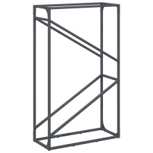 (anthracite, 60 x 25 x 100 cm) vidaXL Firewood Rack White 40x25x100 cm Cold-rolled steel fireplace log holder