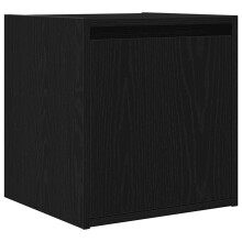 (black, 1 pcs) vidaXL Wall-Mounted Bedside Cabinets 2 pcs Concrete Grey 38x34x40 cm