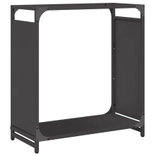 (black, 60 x 28 x 65 cm) vidaXL Firewood Rack White 60x28x65 cm Cold-rolled steel fireplace log holder