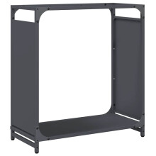 (anthracite, 60 x 28 x 65 cm) vidaXL Firewood Rack White 60x28x65 cm Cold-rolled steel fireplace log holder