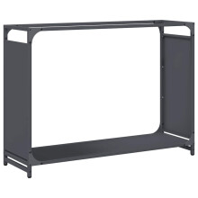 (anthracite, 90 x 28 x 65 cm) vidaXL Firewood Rack White 60x28x65 cm Cold-rolled steel fireplace log holder