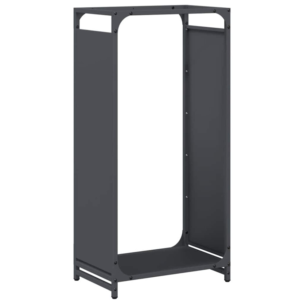 Vidaxl (, 44 X 28 X 90 Cm) Firewood Rack 60X28x65 Cm Cold-Rolled Steel Fireplace Log Holder Anthracite/White