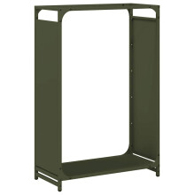 vidaXL Brennholzregal Olivgrün 60x28x90 cm Kaltgewalzter Stahl