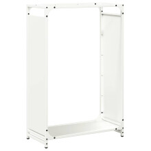vidaXL Brennholzregal Weiß 60x28x90 cm Kaltgewalzter Stahl