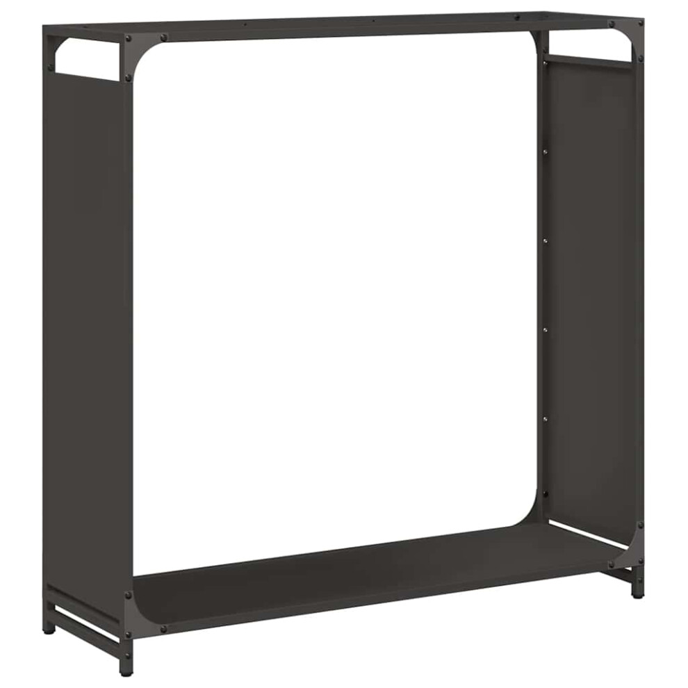 Vidaxl (, 90 X 28 X 90 Cm) Firewood Rack White 60X28x65 Cm Cold-Rolled Steel Fireplace Log Holder Black