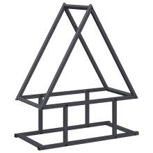 vidaXL Brennholzregal Anthrazit 50x25x60 cm Kaltgewalzter Stahl
