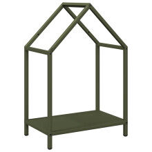 (olive green, 40 x 25 x 60 cm) vidaXL Firewood Rack White 40x25x90 cm Cold-rolled steel fireplace log holder