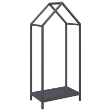 (anthracite, 40 x 25 x 90 cm) vidaXL Firewood Rack White 40x25x90 cm Cold-rolled steel fireplace log holder