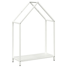 (white, 60 x 25 x 90 cm) vidaXL Firewood Rack White 40x25x90 cm Cold-rolled steel fireplace log holder