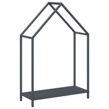 (anthracite, 60 x 25 x 90 cm) vidaXL Firewood Rack White 40x25x90 cm Cold-rolled steel fireplace log holder