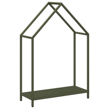 (olive green, 60 x 25 x 90 cm) vidaXL Firewood Rack White 40x25x90 cm Cold-rolled steel fireplace log holder