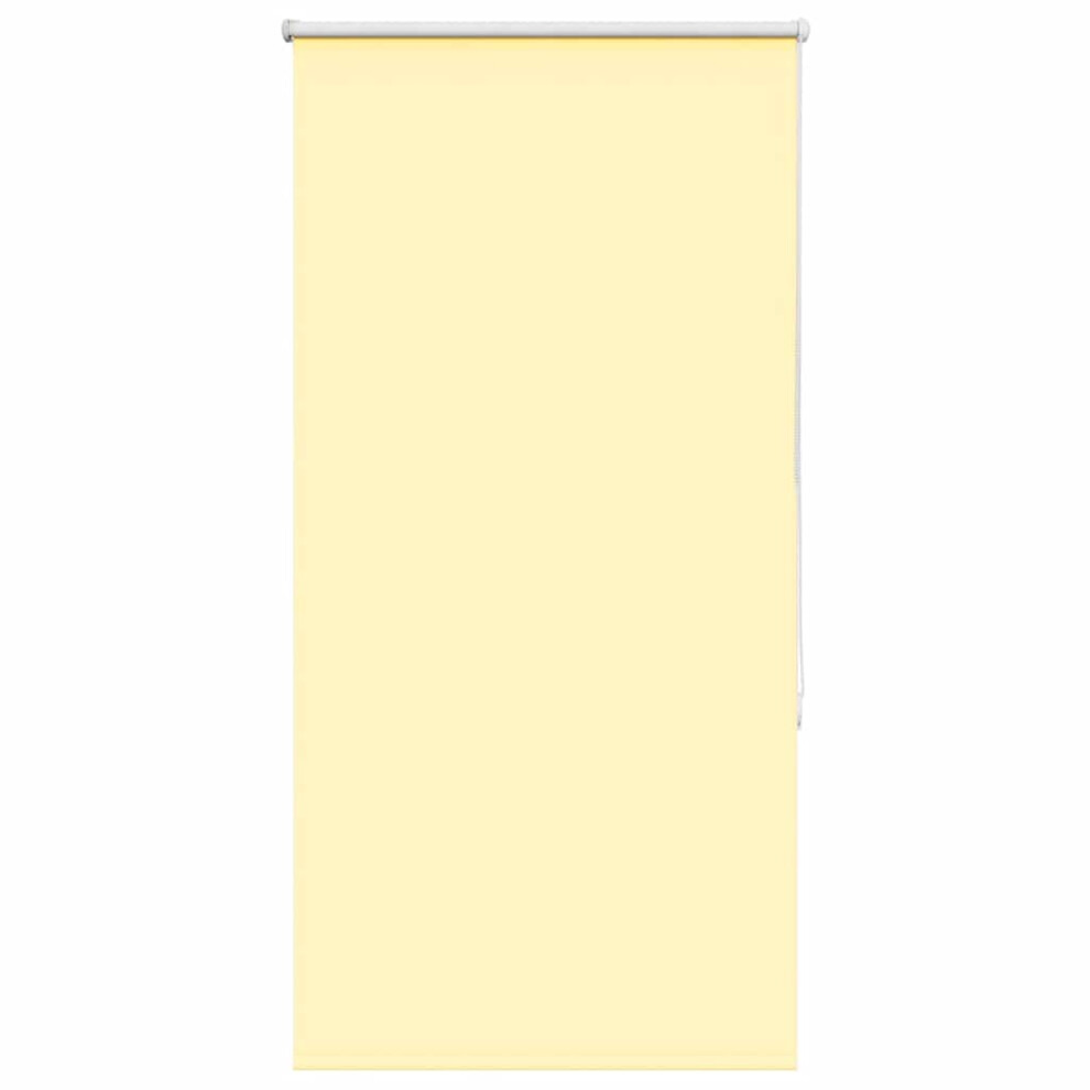 Vidaxl (Yellow, 80 X 130 Cm) Roller Blind Blackout Off White 75X230 Cm Fabric Width 70.7 Cm Polyester