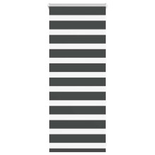 (black, 60 x 100 cm) vidaXL Zebra Blind Dark Grey 60x230 cm Fabric Width 55.9 cm Polyester