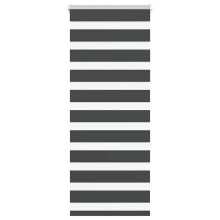 (black, 60 x 150 cm) vidaXL Zebra Blind Dark Grey 60x230 cm Fabric Width 55.9 cm Polyester