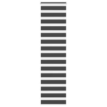 vidaXL Doppelrollo Schwarz 55x230 cm Stoffbreite 50,9 cm Polyester