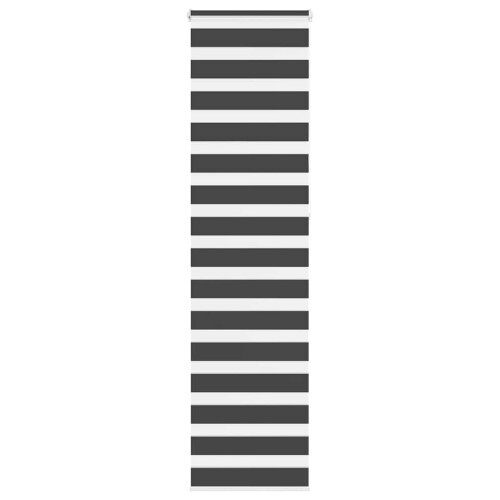 VidaXL vidaXL Doppelrollo Schwarz 55x230 cm Stoffbreite 50,9 cm Polyester