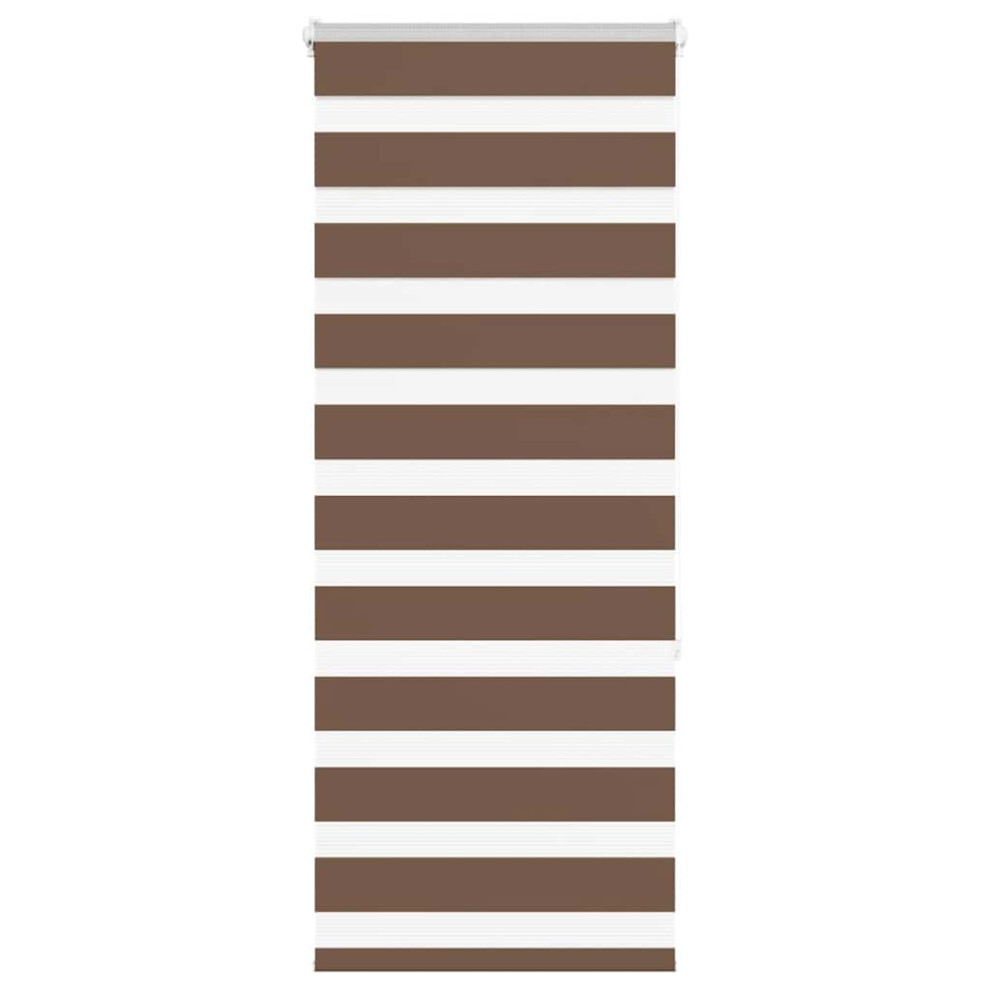 Vidaxl (, 65 X 150 Cm) Zebra Blind 60X230 Cm Fabric Width 55.9 Cm Polyester Brown/Dark/Grey