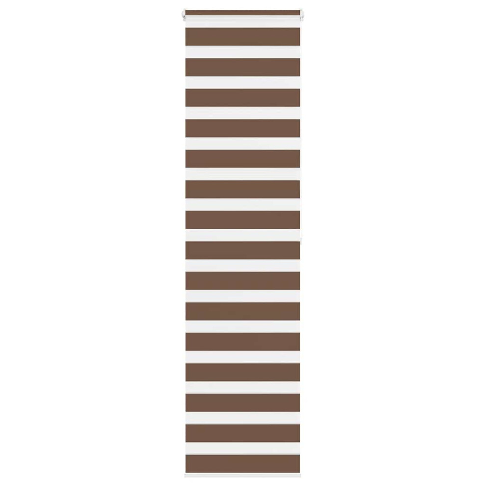 Vidaxl (, 65 X 200 Cm) Zebra Blind 60X230 Cm Fabric Width 55.9 Cm Polyester Brown/Dark/Grey
