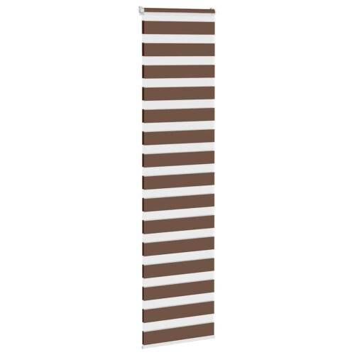 VidaXL vidaXL Doppelrollo Braun 55x230 cm Stoffbreite 50,9 cm Polyester 2