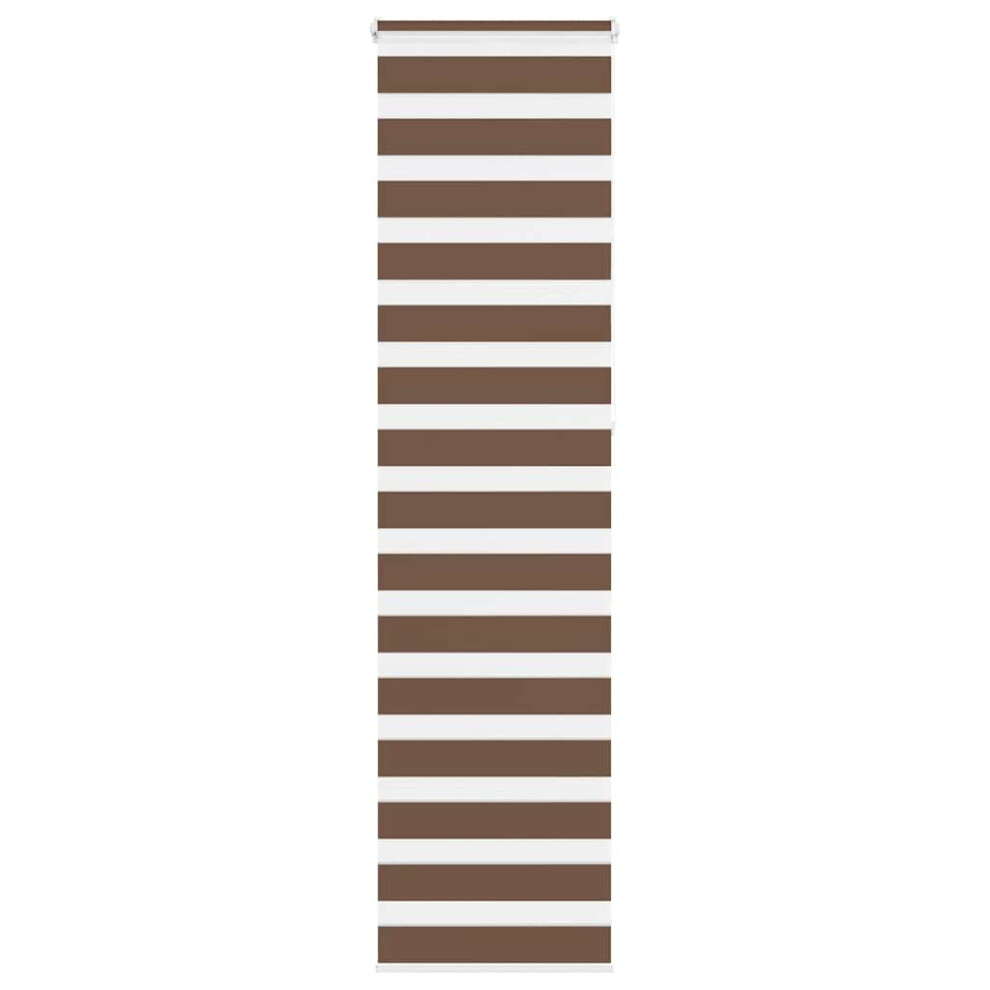 Vidaxl (, 55 X 230 Cm) Zebra Blind 60X230 Cm Fabric Width 55.9 Cm Polyester Brown/Dark/Grey