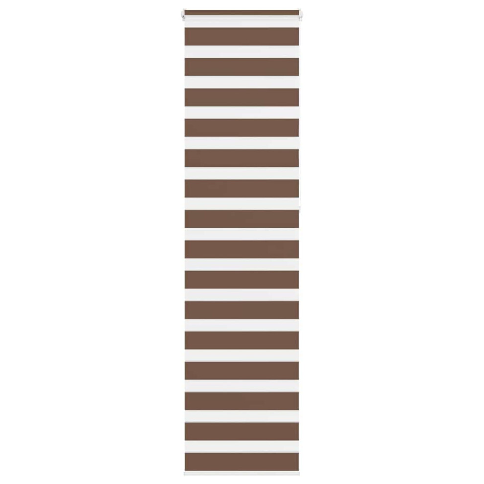 Vidaxl (, 60 X 230 Cm) Zebra Blind 60X230 Cm Fabric Width 55.9 Cm Polyester Brown/Dark/Grey