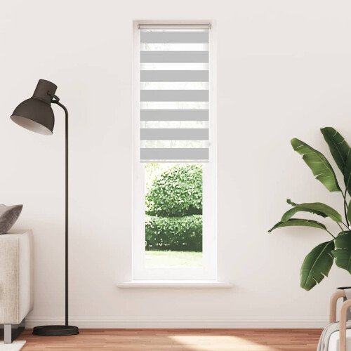 VidaXL (light grey, 60 x 200 cm) vidaXL Zebra Blind Dark Grey 60x230 cm Fabric Width 55.9 cm Polyester 1