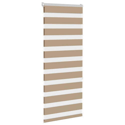 VidaXL vidaXL Doppelrollo Sandbraun 60x150 cm Stoffbreite 55,9 cm Polyester 2