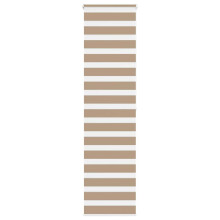 vidaXL Doppelrollo Sandbraun 55x200 cm Stoffbreite 50,9 cm Polyester