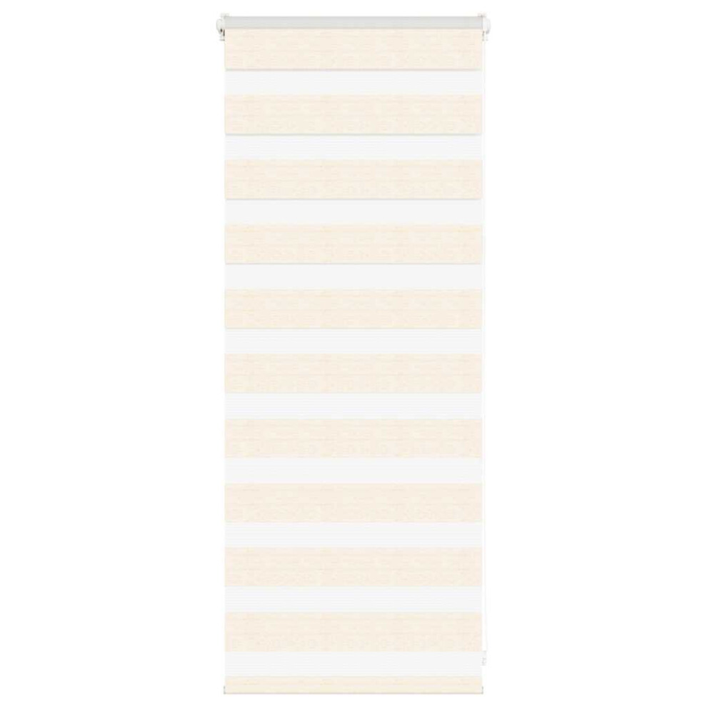 Vidaxl (Marble 65 X 100 Cm) Zebra Blind 60X230 Cm Fabric Width 55.9 Cm Polyester Beige/Dark/Grey