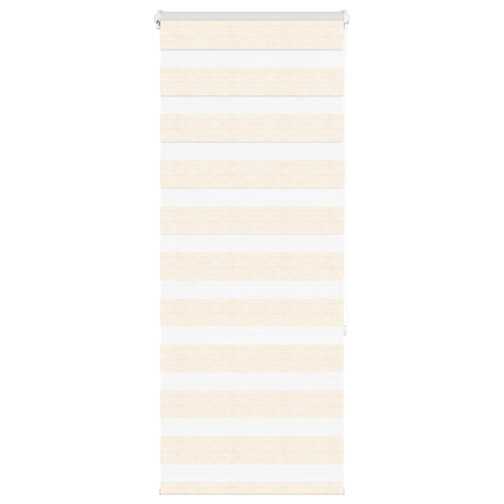 Vidaxl (Marble 65 X 150 Cm) Zebra Blind 60X230 Cm Fabric Width 55.9 Cm Polyester Beige/Dark/Grey